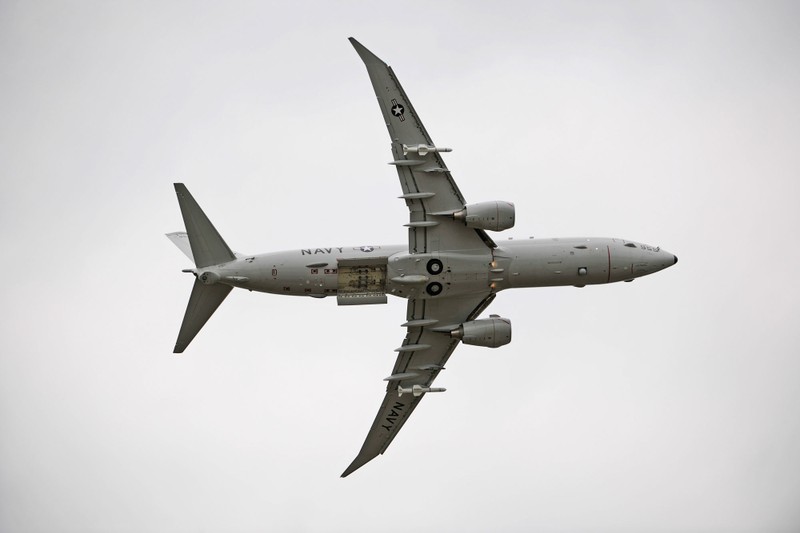 Máy bay tuần tra biển P-8 Poseidon của Hải quân Mỹ tham gia diễn tập.Ảnh: Internet Máy bay tuần tra biển P-8 Poseidon của Hải quân Mỹ tham gia diễn tập.Ảnh: Internet