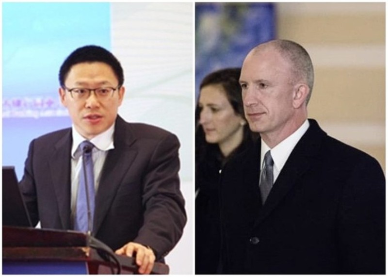 Cuộc đàm phán Trung - Mỹ cấp Thứ trưởng giữa hai ông Liêu Mân (trái) và Jeffrey Gerrish đã bị cho là kết thúc thất bại dù hai bên thông báo "có kết quả" và "có tính xây dựng"