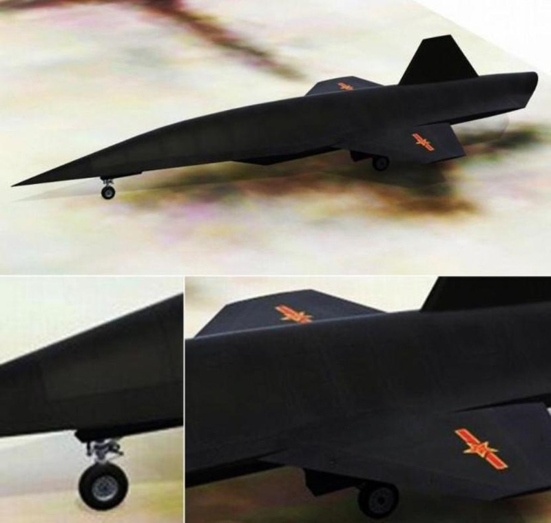 Ảnh được cho là máy bay trinh sát không người lái siêu thanh WZ-8 của Trung Quốc