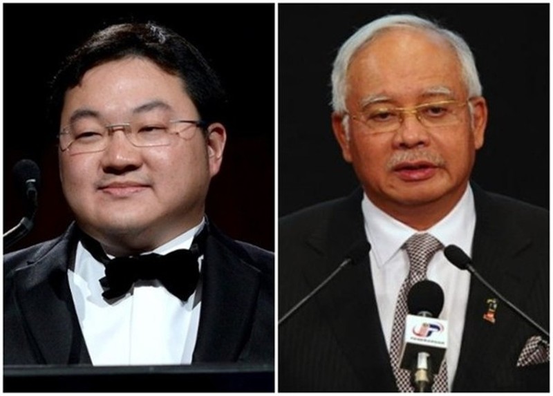 Cựu Thủ tướng Malaysia Najib Razak (phải) và thương gia Jho Low - hai nhân vật chính của vụ đại án 1MDB.