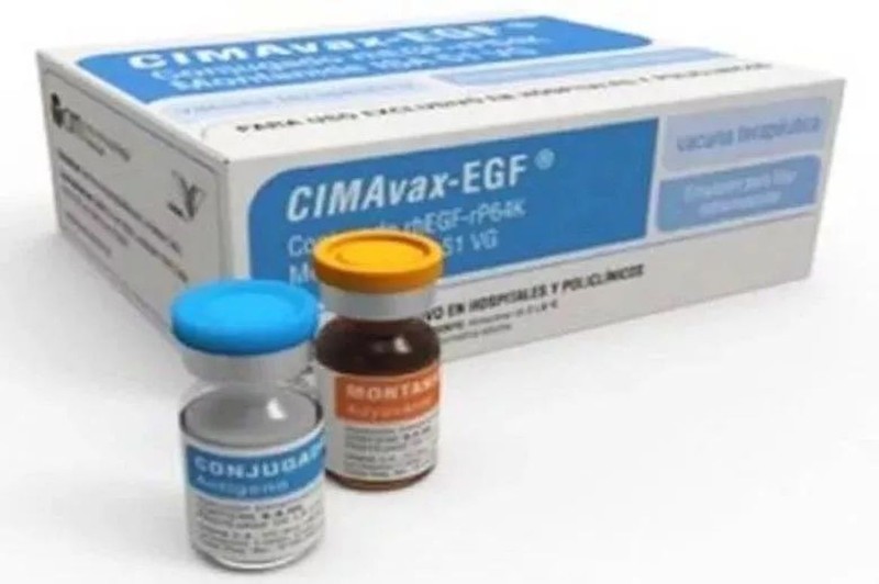 CIMAvax-EGF - vắc-xin đầu tiên trên thế giới do Cu Ba bào chế được đăng ký dùng để điều trị chứng ung thư phổi thời kỳ cuối.