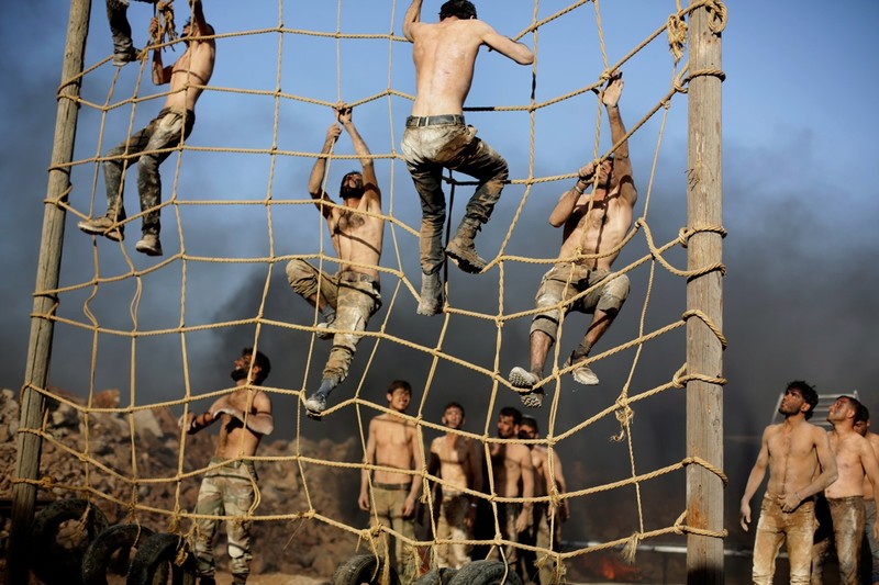 Lính đánh thuê FSA Syria được huấn luyện tại Thổ Nhĩ Kỳ (Ảnh: AP) Lính đánh thuê FSA Syria được huấn luyện tại Thổ Nhĩ Kỳ (Ảnh: AP)