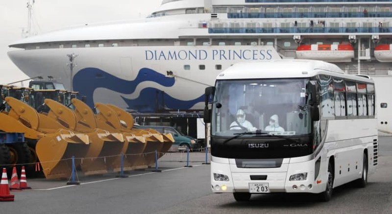 Tàu Diamond Princess đã trở thành ổ dịch với ít nhất 285 người bị bệnh (Ảnh: Đa Chiều).