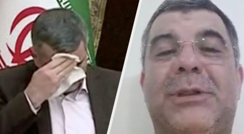 Thứ trưởng Bộ Y tế Iran Iraj Harirchi ho, lau mồ hôi trên tivi và đang phải điều trị vì nhiễm COVID-19 (Ảnh: Dailyxpress) Thứ trưởng Bộ Y tế Iran Iraj Harirchi ho, lau mồ hôi trên tivi và đang phải điều trị vì nhiễm COVID-19 (Ảnh: Dailyxpress)