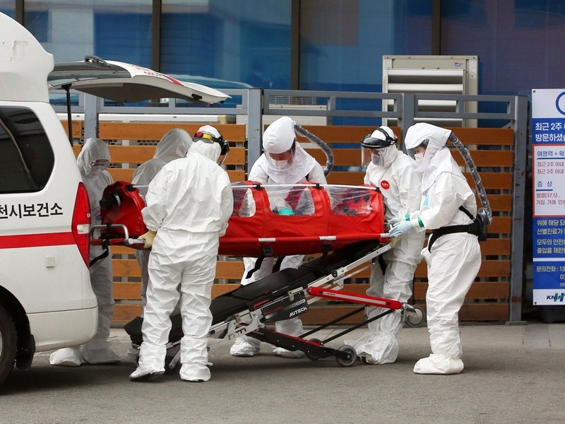 Số người bị nhiễm COVID-19 ở Hàn Quốc đang tăng rất nhanh (Ảnh: Yonhap).