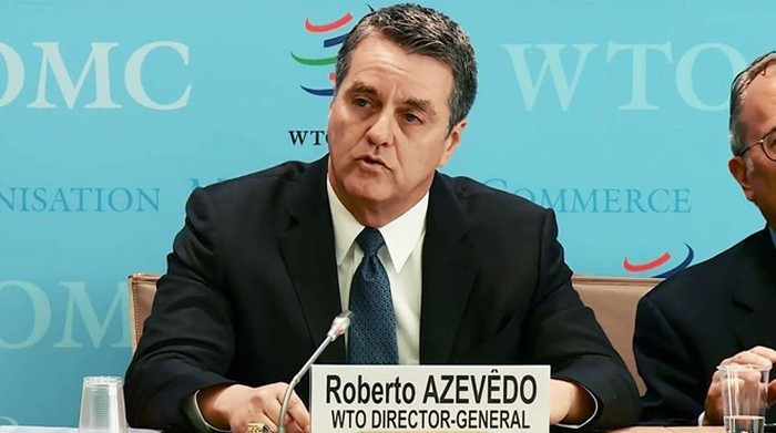 Ông Roberto Azevedo, Tổng thư ký WTO (Ảnh: Merco Press) Ông Roberto Azevedo, Tổng thư ký WTO (Ảnh: Merco Press)