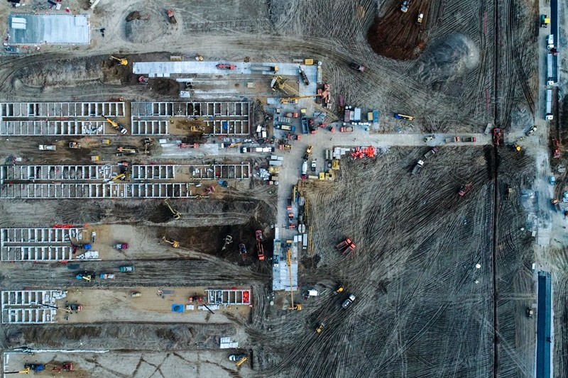 Bệnh viện dã chiến 500 giường đầu tiên đang được Nga xây dựng ở ngoại ô Moscow (Ảnh: Tân Hoa xã) Bệnh viện dã chiến 500 giường đầu tiên đang được Nga xây dựng ở ngoại ô Moscow (Ảnh: Tân Hoa xã)