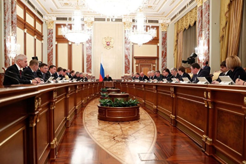 Ngày 30/1, Thủ tướng Nga Mikhail Mishustin chủ trì cuộc họp chính phủ và quyết định đóng cửa biên giới với Trung Quốc để ngăn chặn dịch COVID-19 lây sang (Ảnh: AFP).