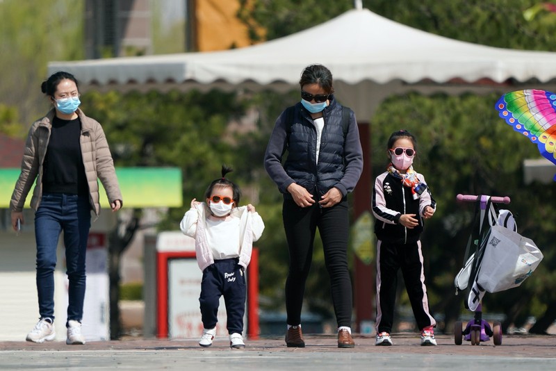 Trong công viên ở quận Triều Dương, nơi đã xuất hiện một ổ dịch bệnh COVID-19 mới (Ảnh: Hk01)