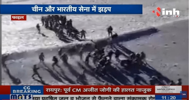 Vụ xung đột giữa 150 lính hai bên ở Naku La hôm 9/5 (Ảnh: India Today).