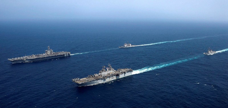 Biển Đông trở thành nơi đọ sức quan trọng giữa Mỹ và Trung Quốc (Ảnh: US Navy).