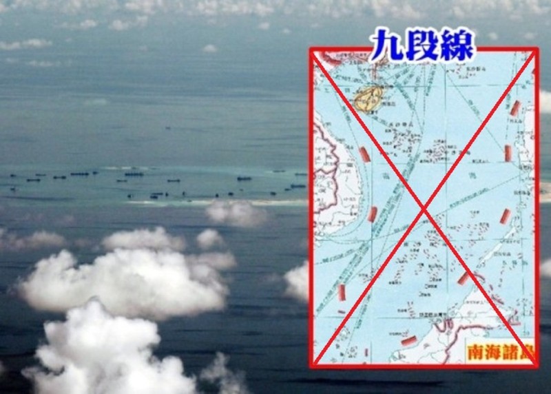 Mỹ bác bỏ yêu sách vô lý của Bắc Kinh về cái gọi là "Đường biên giới 9 đoạn" phi pháp do họ tự vẽ ra chiếm 90% diện tích toàn bộ Biển Đông (Ảnh: Đông Phương).