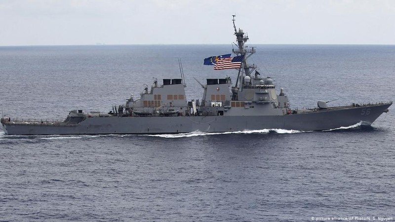 Tranh giành ảnh hưởng trên Biển Đông Mỹ-Trung ngày càng gay gắt (Ảnh: Deutsche Wells).