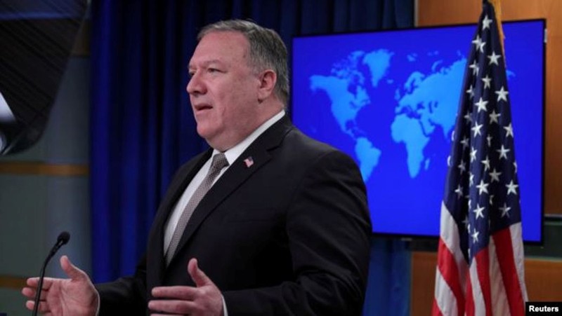 Ngày 13/7, Ngoại trưởng Mỹ Mike Pompeo đã tuyên bố chính sách mới của Mỹ đối với Biển Đông, bác bỏ mọi yêu sách chủ quyền của Trung Quốc ở Biển Đông (Ảnh: Reuters).