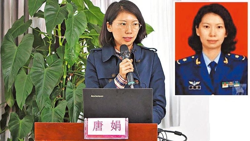 Đường Quyên,sĩ quan PLA che giấu nhân thân tới Mỹ nghiên cứu vừa bị cơ quan an ninh bắt và khởi tố về tội hoạt động gián điệp (Ảnh: twitter).