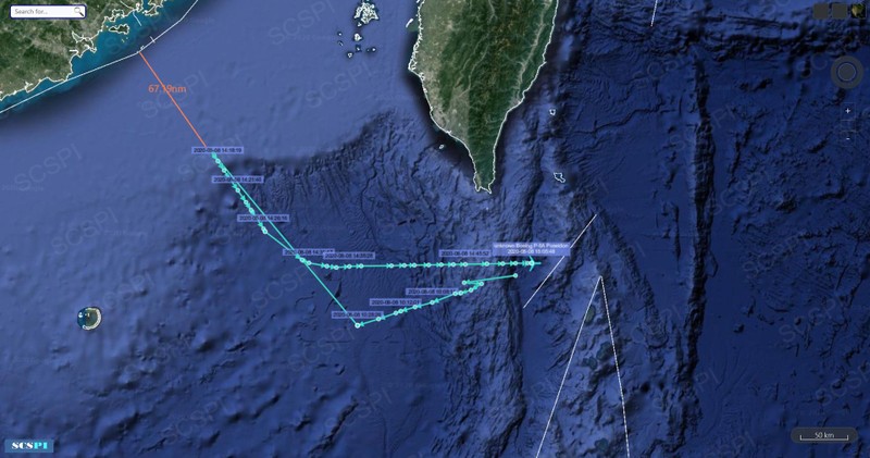 Sơ đồ hoạt động của máy bay tuần tra P-8A của Mỹ vào gần bờ biển Trung Quốc (Ảnh: Đa Chiều). Sơ đồ hoạt động của máy bay tuần tra P-8A của Mỹ vào gần bờ biển Trung Quốc (Ảnh: Đa Chiều).