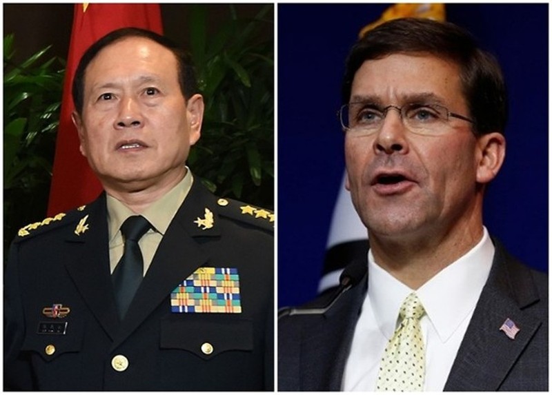 Việc Bộ trưởng Quốc phòng hai nước Mỹ, Trung điện đàm hôm 6/8 được đánh giá là động thái giúp hạ nhiệt quan hệ căng thẳng giữa hai bên (Ảnh: Đa Chiều).