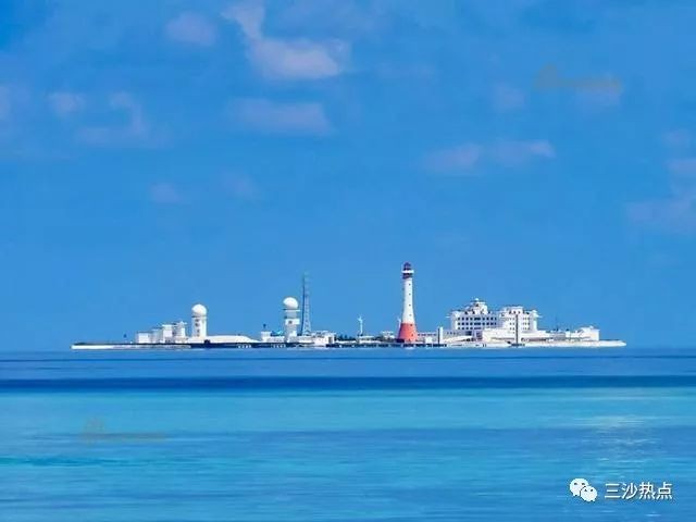 Đảo nhân tạo Châu Viên do Trung Quốc xây dựng trái phép ở Trường Sa (Ảnh: WeChat).