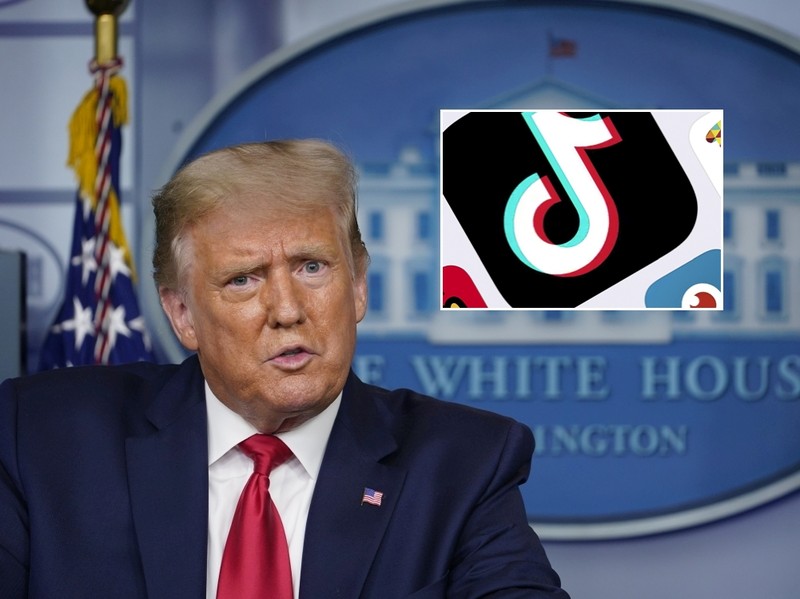 Tổng thống Donald Trump tuyên bố sẽ không gia hạn thời hạn cho chủ sở hữu TikTok bán nó cho các doanh nghiệp Mỹ vào thứ Sáu tới (15/9) (Ảnh: Singtao).