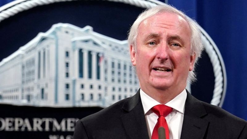 Thứ trưởng Bộ Tư pháp Mỹ Jeffrey Rosen chỉ trích chính phủ Trung Quốc vì đã không phá vỡ các băng nhóm hacker phạm tội và không truy cứu trách nhiệm của các hacker (Ảnh: Reuters).