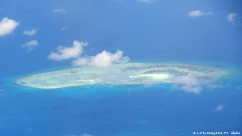 Điểm nóng trong tranh chấp trên Biển Đông giữa Philippines với Trung Quốc là chủ quyền đối với bãi cạn Scarborough mà Trung Quốc gọi là "Hoàng Nham" (Ảnh: Getty).