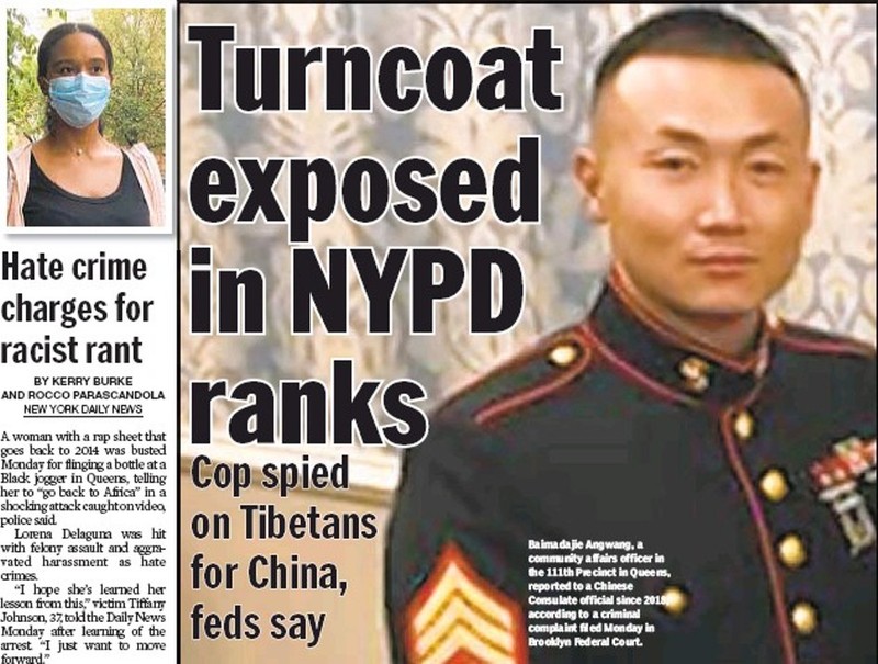 Truyền thông Mỹ đưa tin về vụ việc Angwang bị bắt (Ảnh: New York Daily News).