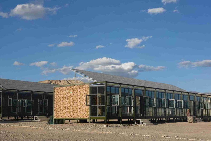 Nhà lắp ghép của PLA dựng ở biên giới Trung - Ấn (Ảnh: Weibo).