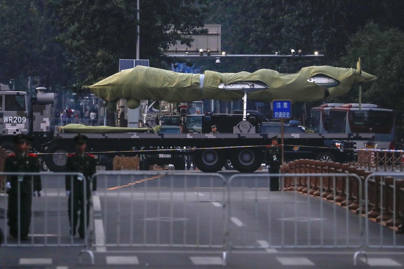 UAV thế hệ mới của Trung Quốc được trình làng dịp 1/10/2019 (Ảnh: AP).