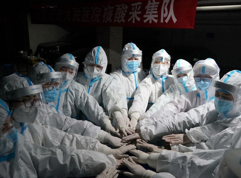 Dịch COVID-19 bùng phát đã khiến thành phố Thạch Gia Trang ơt Hà Bắc bị đặt trong trạng thái thời chiến (Ảnh: Tân Hoa xã).