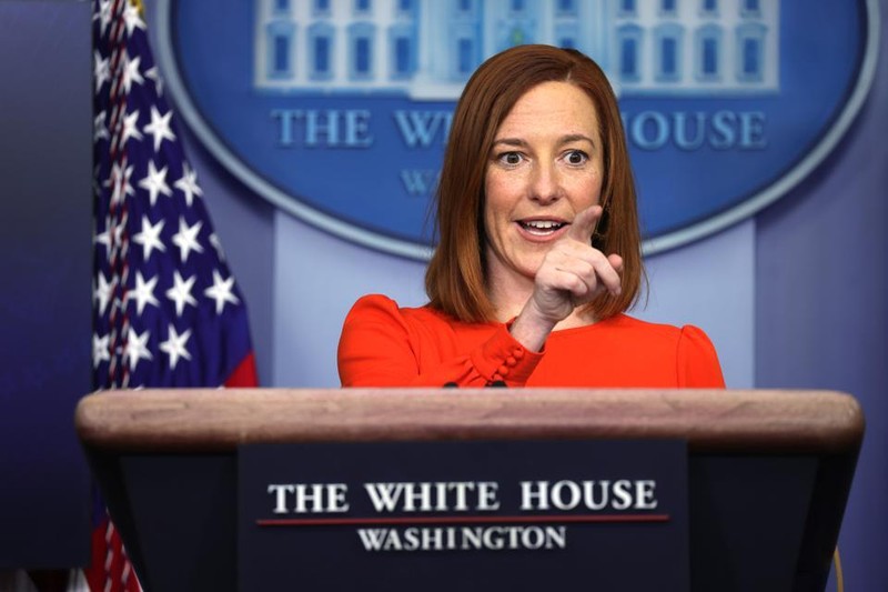 Bà Jen Psaki : hiện không thể đoán trước được thời điểm hai ông Joe Biden và Tập Cận Bình có thể trao đổi điện thoại (Ảnh: AP). Bà Jen Psaki : hiện không thể đoán trước được thời điểm hai ông Joe Biden và Tập Cận Bình có thể trao đổi điện thoại (Ảnh: AP).