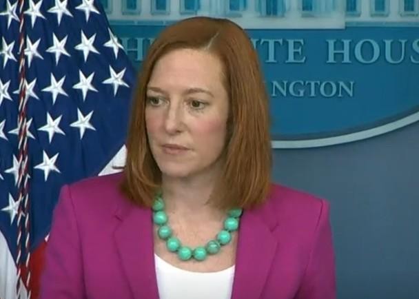 Bà Jen Psaki: Mỹ sẽ không chia sẻ loại vaccine SARS-CoV-2 với các nước khác cho đến khi tất cả người Mỹ đều được tiêm chủng (Ảnh: AP).