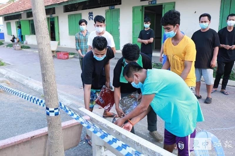 Những người tiếp xúc gần với bệnh nhân đang cách ly ở tỉnh Kandal (Ảnh: TBCPC-TQ). Những người tiếp xúc gần với bệnh nhân đang cách ly ở tỉnh Kandal (Ảnh: TBCPC-TQ).