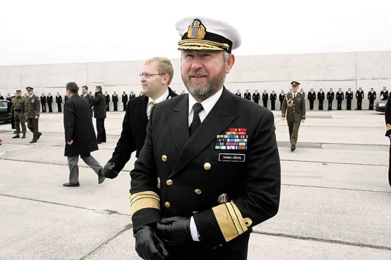 Ông Tarmo Kouts trong quân phục Hải quân (Ảnh: ohtuleht.ee).