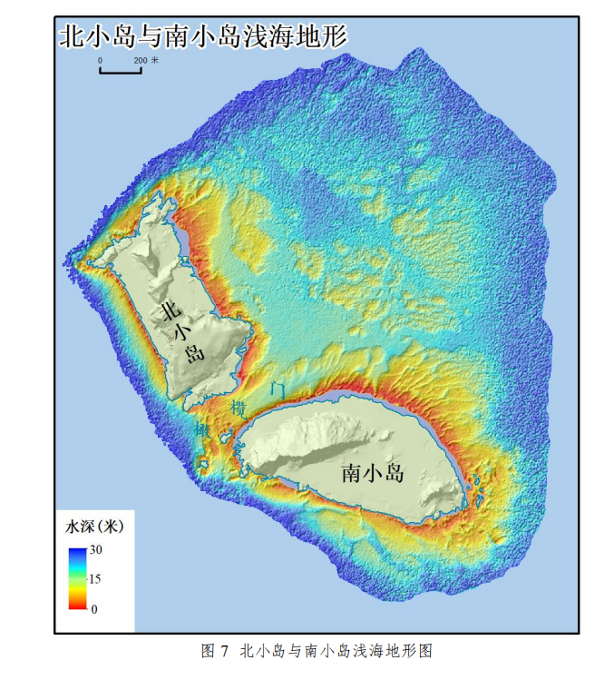 Bản đồ địa hình đáy biển khu vực Đảo Bắc và Đảo Nam (Ảnh: 163.com) Bản đồ địa hình đáy biển khu vực Đảo Bắc và Đảo Nam (Ảnh: 163.com)