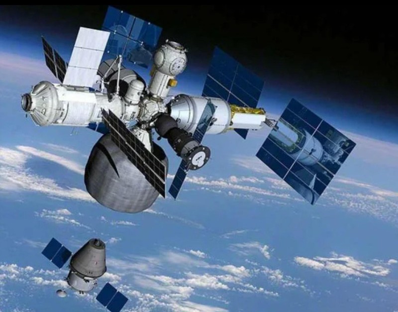 Phác đồ ý tưởng Trạm Không gian ROSS của Nga (Ảnh: Hk01).