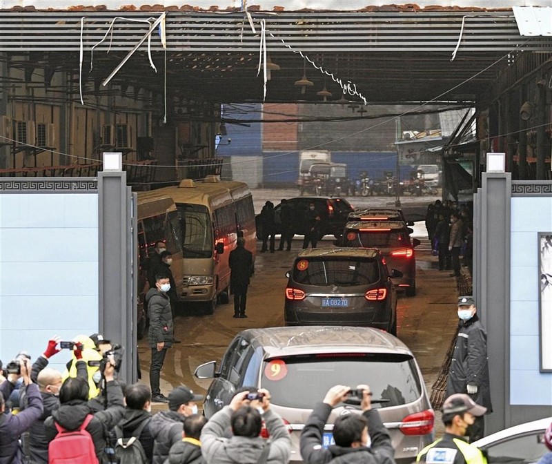 Chợ thủy sản Hoa Nam, Vũ Hán , nơi xuất hiện các ca COVID-19 đầu tiên ở Trung Quốc và trên thế giới (Ảnh: CNA).