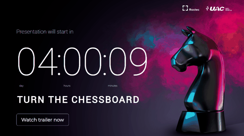 Công ty UAC quảng cáo về chiếc "Checkmate" (Ảnh: Sohu).