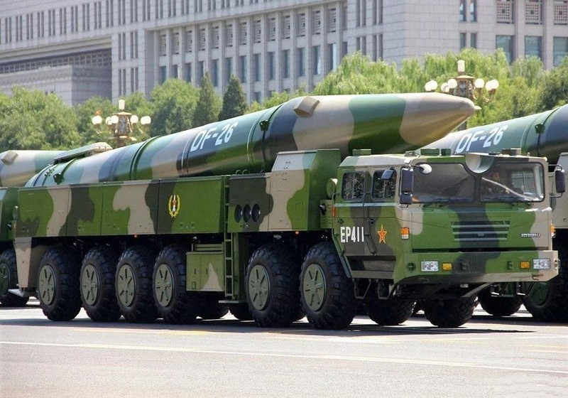 Giới quan sát cho rằng Trung Quốc có thể sẽ phóng thử tên lửa tầm trung DF-26 hoặc DF-21D ra vùng biển tập trận (Ảnh: QQ).