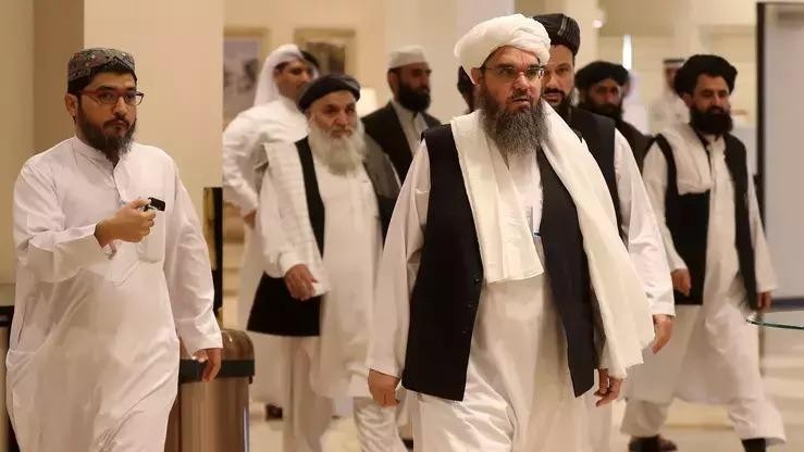 Các nhà lãnh đạo Taliban tại cuộc đàm phán ở Doha năm 2019 (Ảnh: AFP).