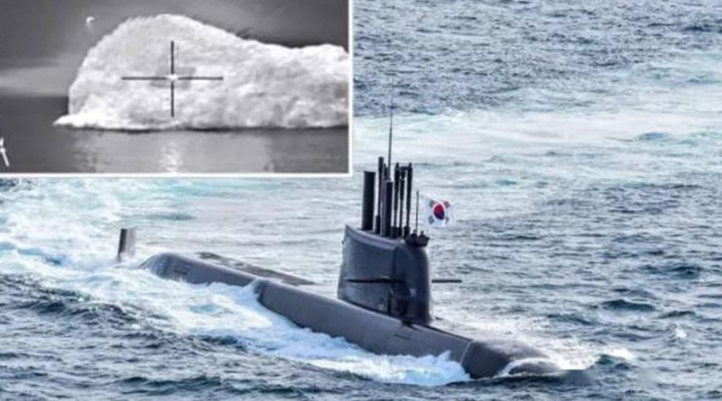 Tàu ngầm Dosan Ahn Changho-class 3.000 tấn do Hàn Quốc tự phát triển đã phóng thành côngtên lửa đạn đạo hôm 15/9 (Ảnh: Yonhap).