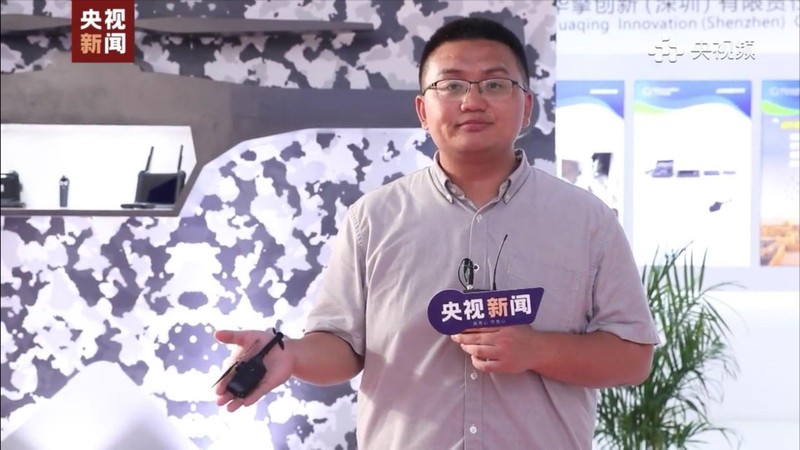 UAV Phong Điểu được giới thiệu trên Đài Truyền hình Trung ương Trung Quốc (Ảnh: CCTV).