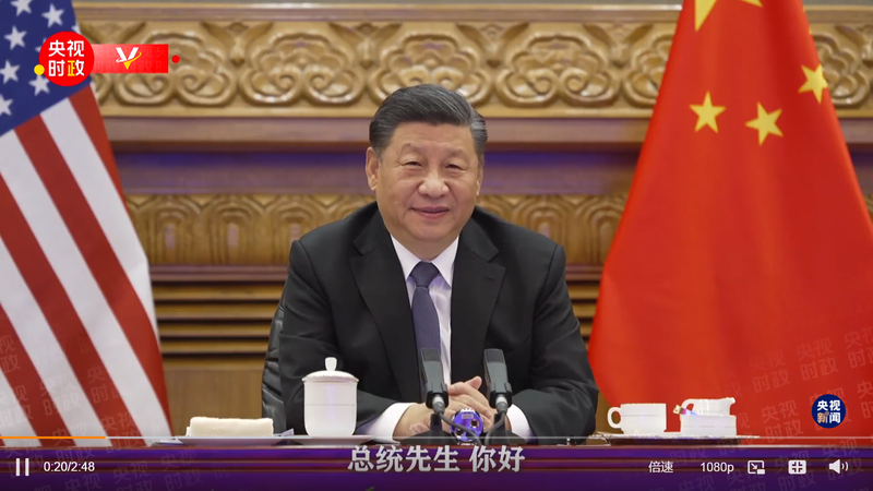 Ông Tập Cận Bình tại cuộc đối thoại (Ảnh: CCTV).