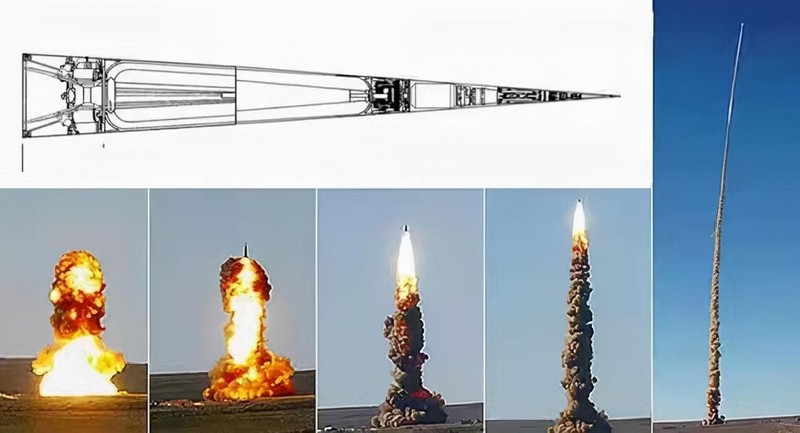 Hệ thống chống tên lửa A-235 phóng tên lửa từ giếng phóng (Ảnh: Sohu).