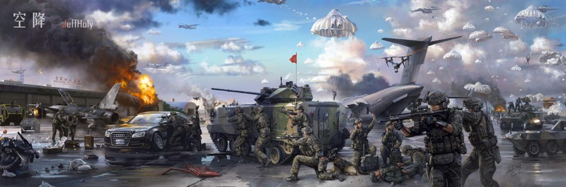 Tranh cổ động phát hành ở Trung Quốc tuyên truyền về cuộc tấn công đánh chiếm Đài Loan (Ảnh: Dwnews).