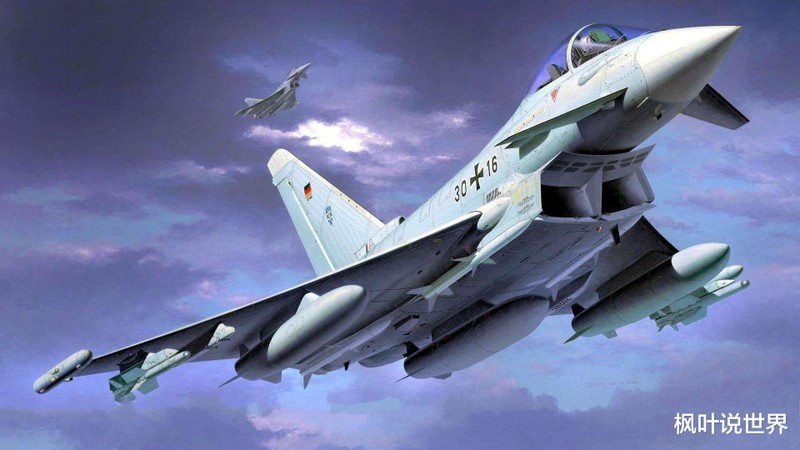 Máy bay chiến đấu Typhoon của châu Âu do Đức, Anh, Italy và Tây Ban Nha cùng phát triển (Ảnh: Fengye).