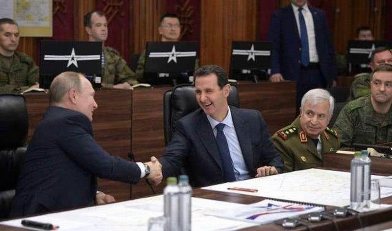 Tổng thống Putin và Tổng thống Syria al-Assad (Ảnh: Sohu).