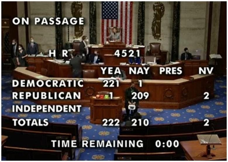 Đạo luật Cạnh tranh được Hạ viện Mỹ thông qua với tỷ lệ rất sát sao (Ảnh: Đông Phương).