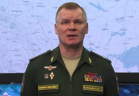 Người phát ngôn Bộ Quốc phòng Nga công bố những thắng lợi trong ngày 24/2 (Ảnh: Guancha). Người phát ngôn Bộ Quốc phòng Nga công bố những thắng lợi trong ngày 24/2 (Ảnh: Guancha).