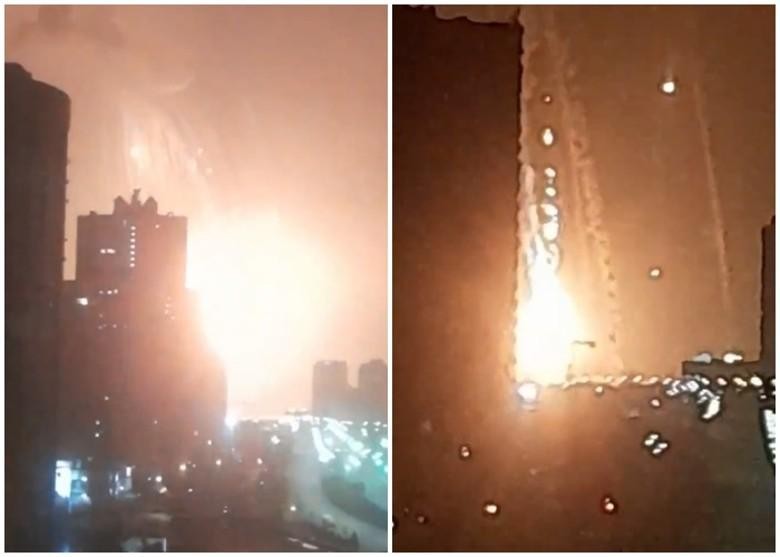 Hình ảnh phía Ukraine nói là máy bay Nga bị bắn rơi tại Kiev sáng 25/2 Ảnh: Đông Phương). Hình ảnh phía Ukraine nói là máy bay Nga bị bắn rơi tại Kiev sáng 25/2 Ảnh: Đông Phương).