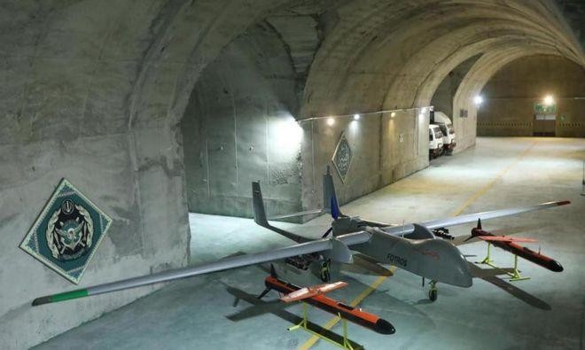 Các UAV của Iran được cất giấu trong căn cứ ngầm dưới lòng đất (Ảnh: 163). Các UAV của Iran được cất giấu trong căn cứ ngầm dưới lòng đất (Ảnh: 163).